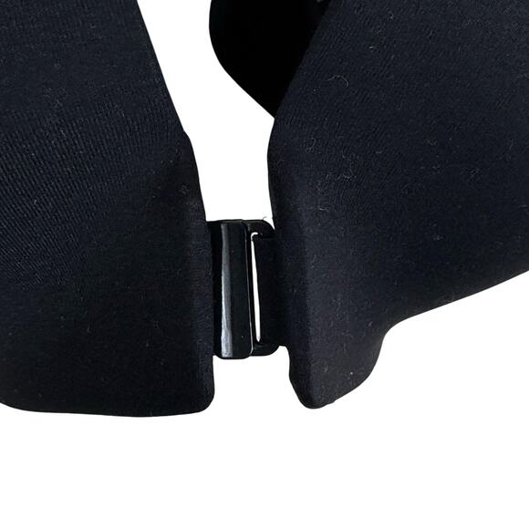 Soma NWT Black Embliss Racerback Nylon Front Closure Padded Bra Size 36C - Picture 2 of 4